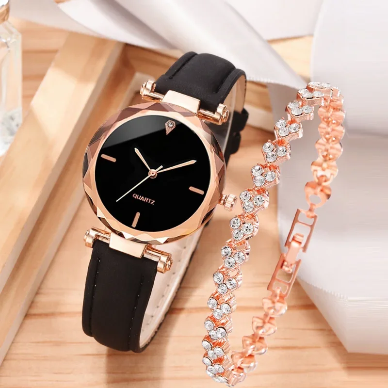 Luxury Watch Ladies - 2pcs Luxury Fashion Women Watch Set