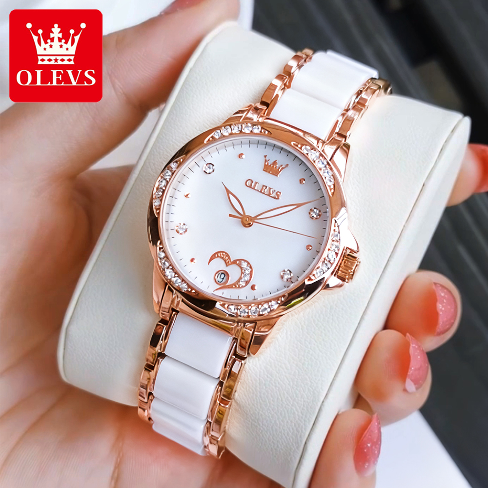 Luxury Watch Cheap - OLEVS Elegant Fashion Women's Watches Ceramic