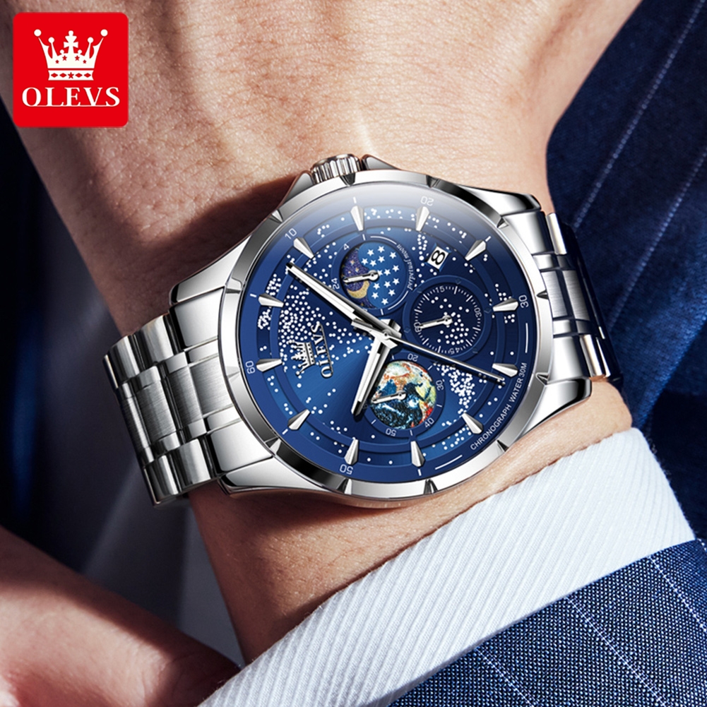 OLEVS Top Class Men's Quartz W - Luxury Watch Class ulasan dan harga