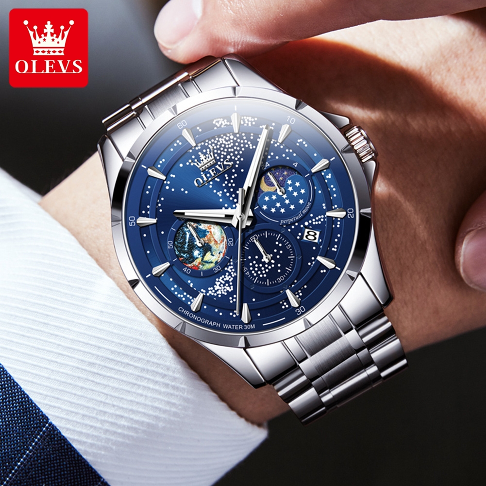 OLEVS Top Class Men's Quartz W - Luxury Watch Class ulasan dan harga