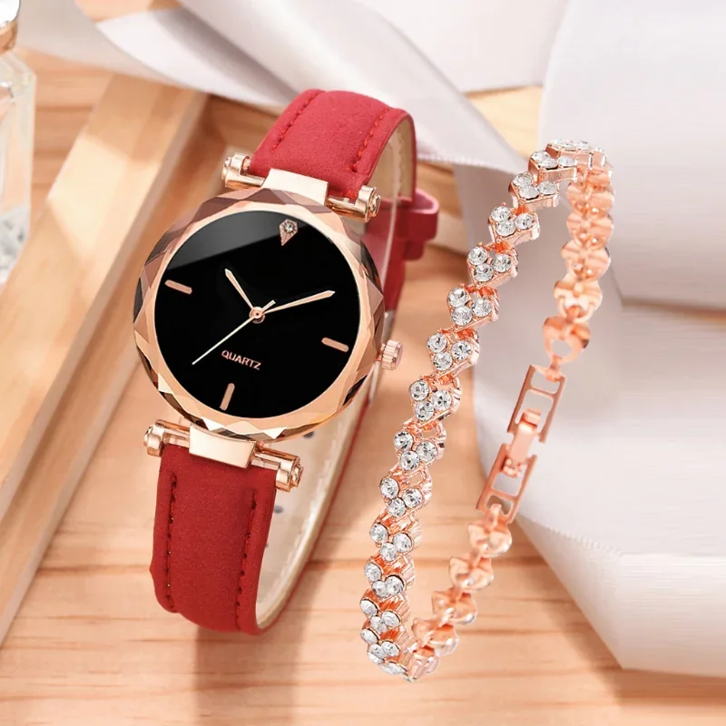 2pcs Luxury Fashion Women Watc - Luxury Watch Ladies ulasan dan harga