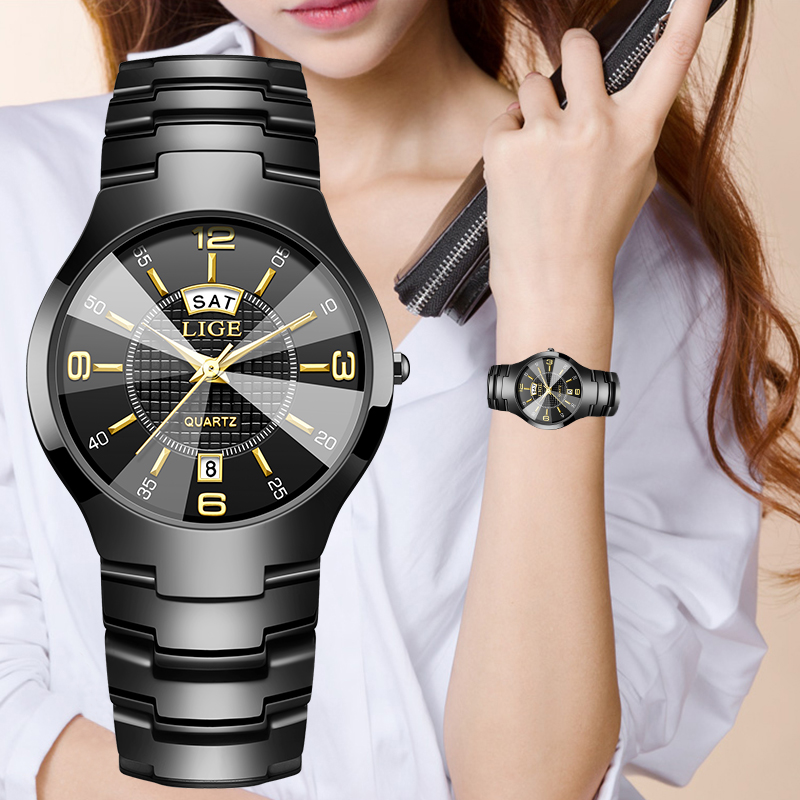 LIGE Fashion Elegant Women's W - Luxury Watch Dial ulasan dan harga