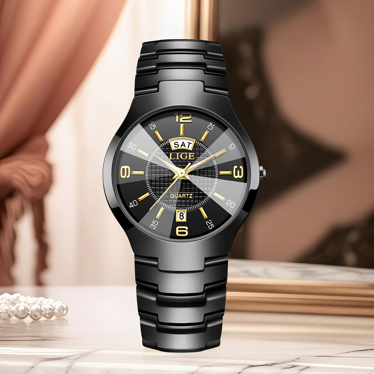 LIGE Fashion Elegant Women's W - Luxury Watch Dial ulasan dan harga