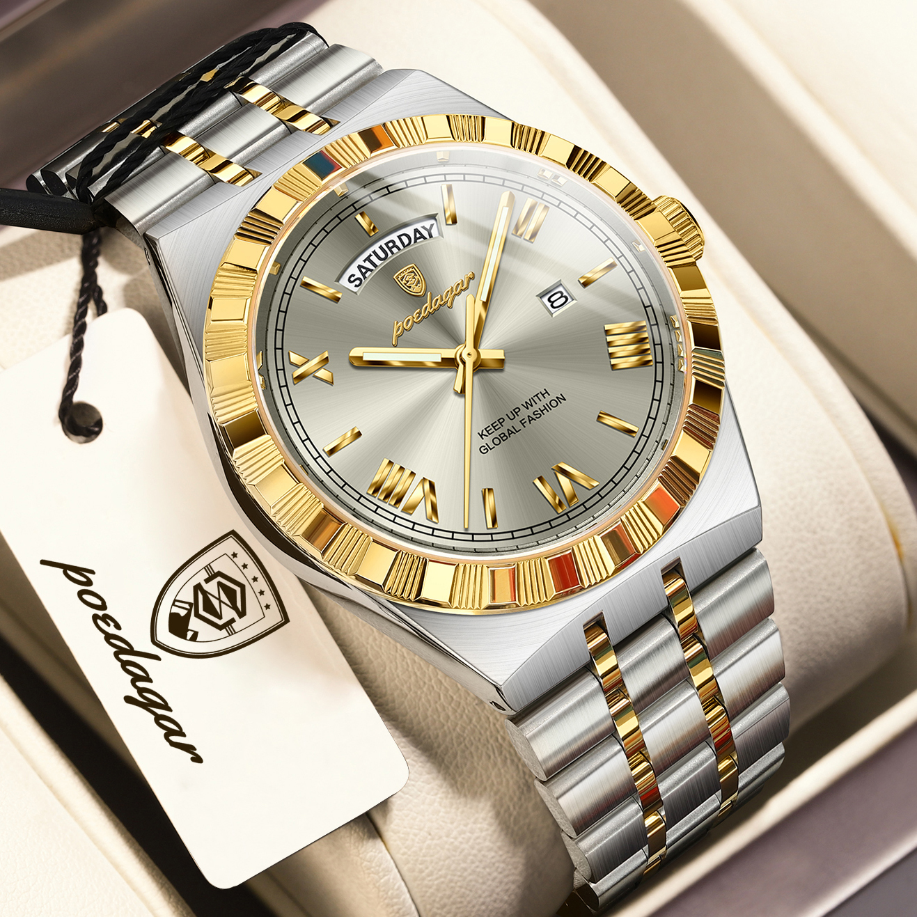 POEDAGAR Fashion Business Men' - Luxury Watch Cartier ulasan dan harga