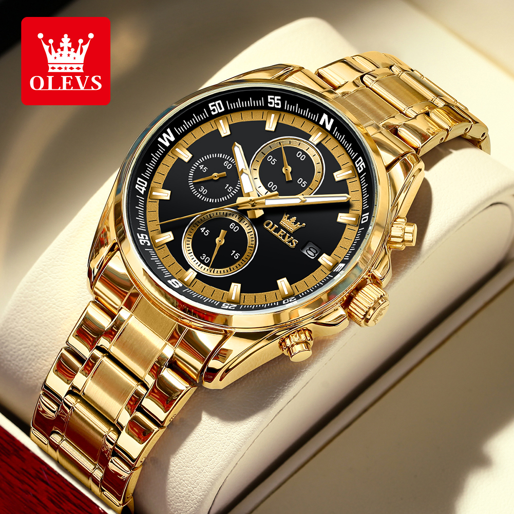 OLEVS Quartz Men's Watch Top C - Luxury Watch Class ulasan dan harga