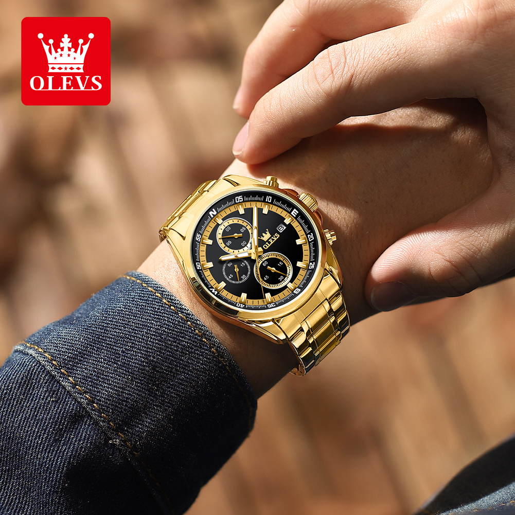 OLEVS Quartz Men's Watch Top C - Luxury Watch Class ulasan dan harga