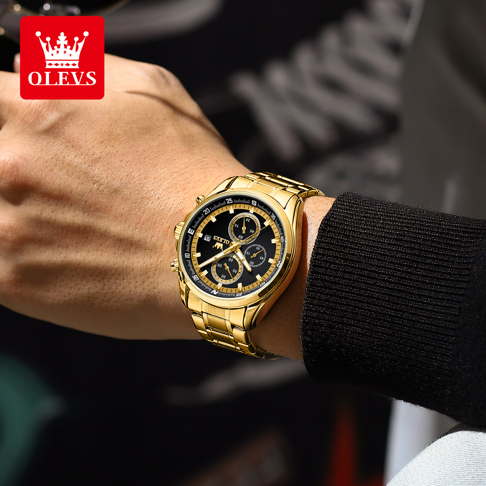 OLEVS Quartz Men's Watch Top C - Luxury Watch Class ulasan dan harga