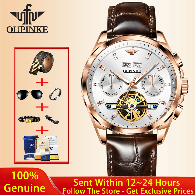 OUPINKE Men Watch Luxury Brand - Luxury Watch Hd ulasan dan harga