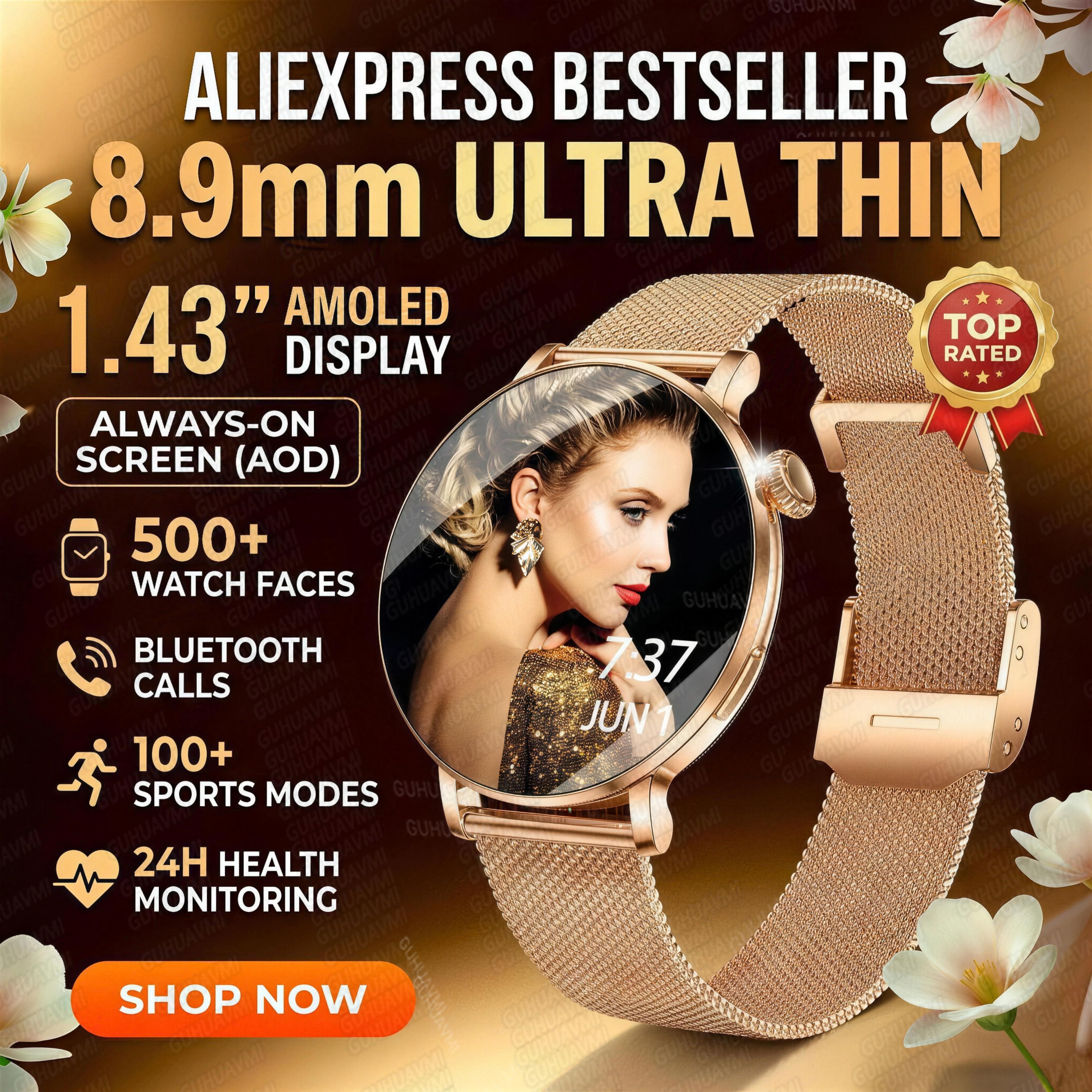 2026New Lady Smart Watch Women - Luxury Watch Hd ulasan dan harga