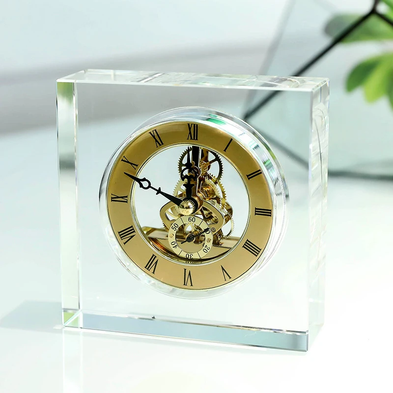 Crystal Silent Table Clock Lux - Table Watch Luxury ulasan dan harga