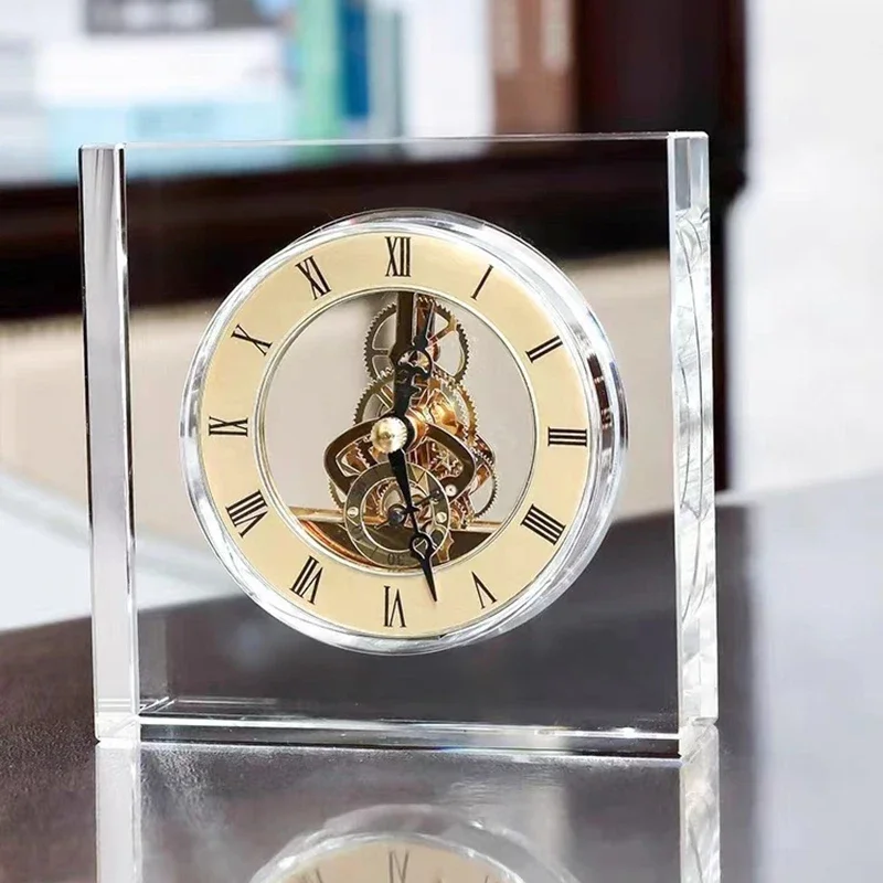 Crystal Silent Table Clock Lux - Table Watch Luxury ulasan dan harga
