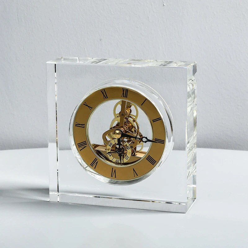 Crystal Silent Table Clock Lux - Table Watch Luxury ulasan dan harga