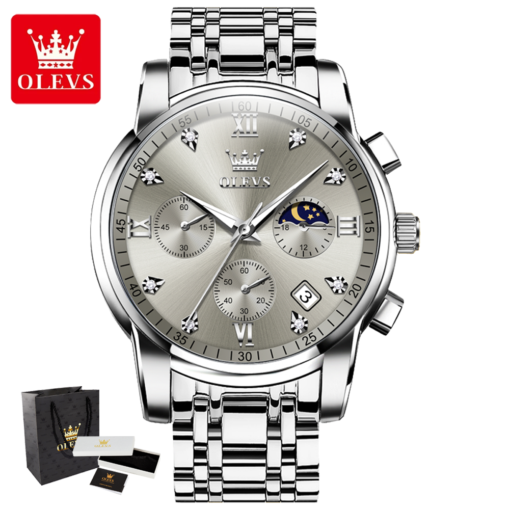 OLEVS 2858 Quartz Watch for Me - Luxury Watch Dial ulasan dan harga