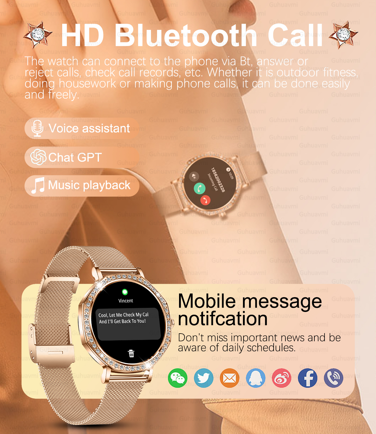 2025 New Ladies' Fashion Smart - Luxury Watch Hd ulasan dan harga