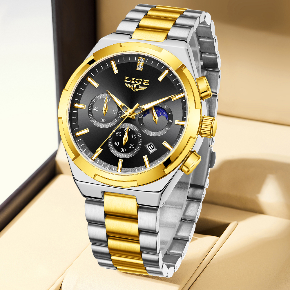 LIGE Classic Business Man Watc - Luxury Watch Business ulasan dan harga
