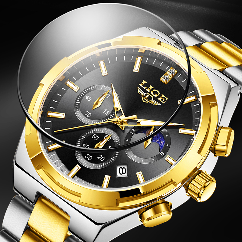 LIGE Classic Business Man Watc - Luxury Watch Business ulasan dan harga