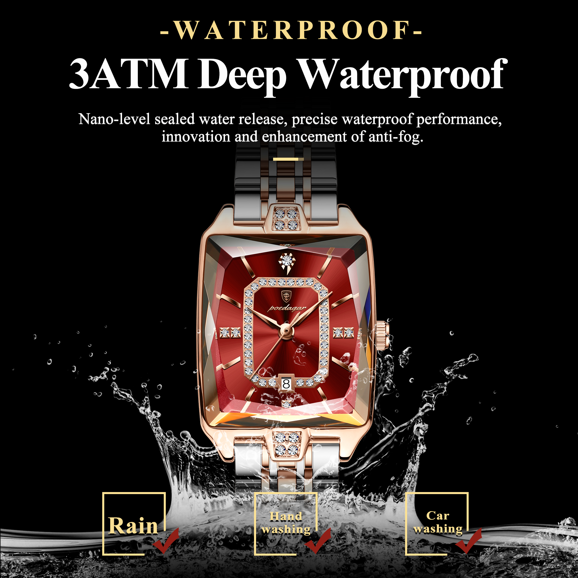 POEDAGAR Luxury Rectangle Watc - Luxury Watch Ladies ulasan dan harga