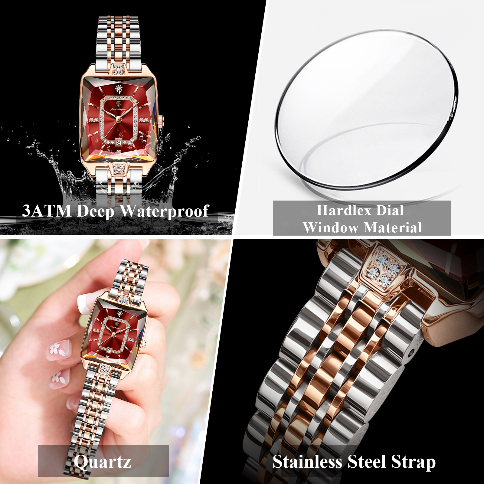 POEDAGAR Luxury Rectangle Watc - Luxury Watch Ladies ulasan dan harga