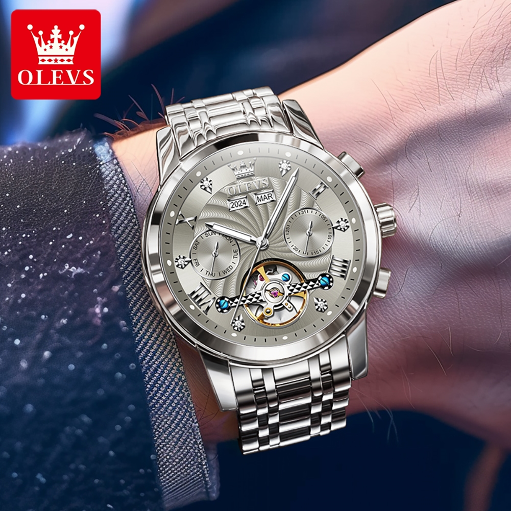 OLEVS 7088 Men Watch Luxury Br - Luxury Watch Hd ulasan dan harga