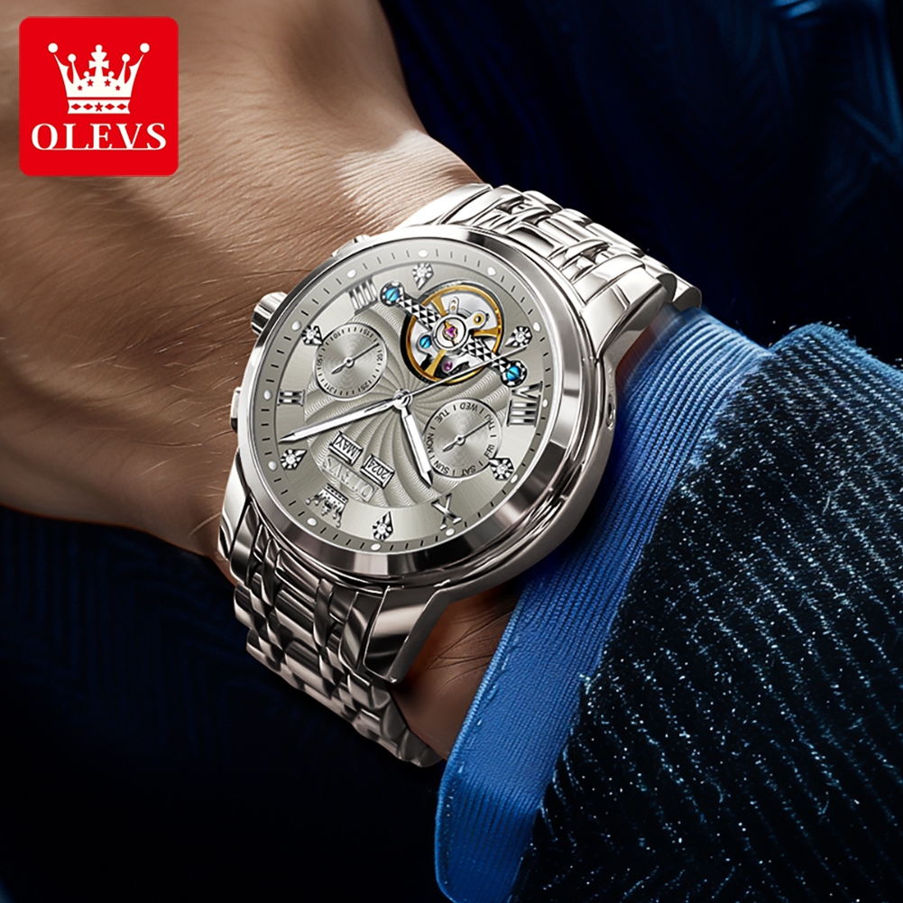OLEVS 7088 Men Watch Luxury Br - Luxury Watch Hd ulasan dan harga