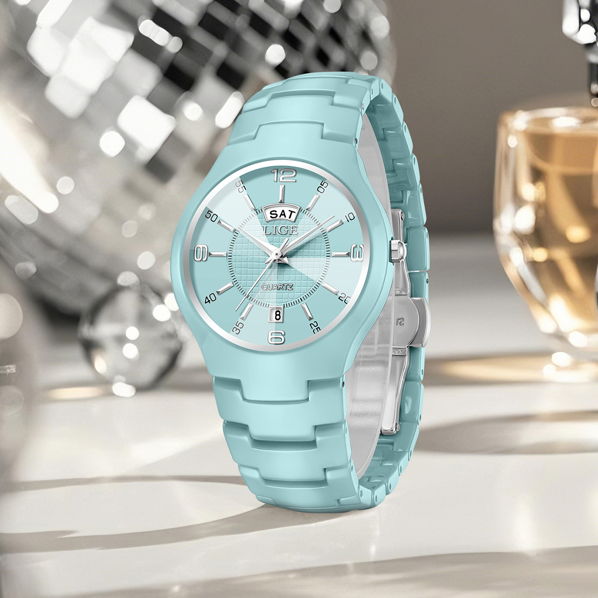 LIGE Luxury Elegant Quartz Wom - Luxury Watch Dial ulasan dan harga