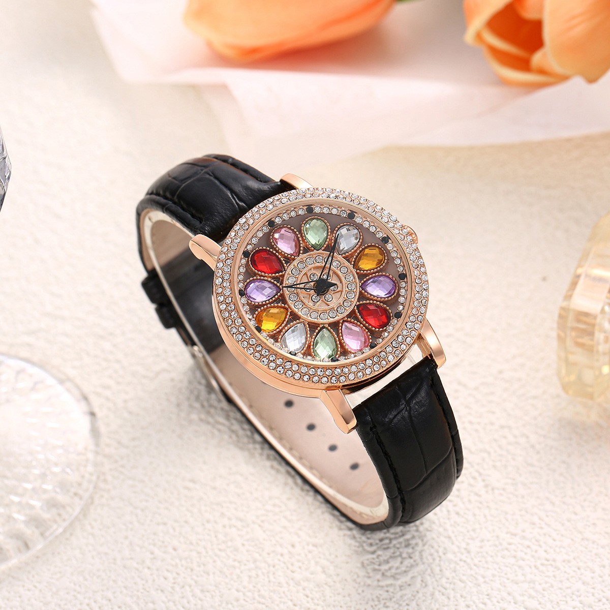 1Pc Bling Rhinestone Women Qua - Luxury Watch Ladies ulasan dan harga