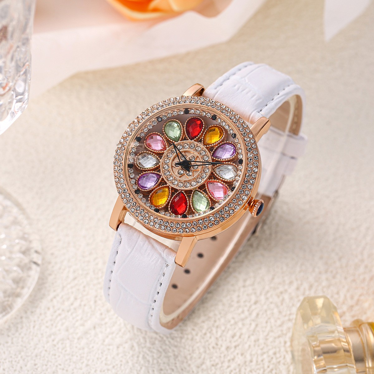 1Pc Bling Rhinestone Women Qua - Luxury Watch Ladies ulasan dan harga