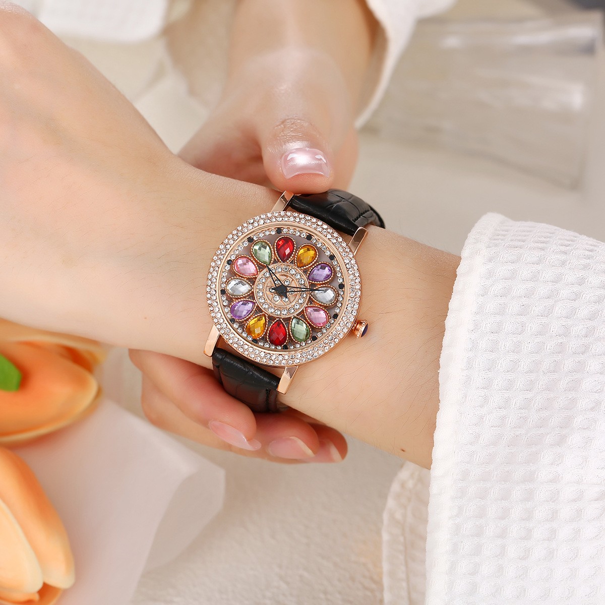 1Pc Bling Rhinestone Women Qua - Luxury Watch Ladies ulasan dan harga