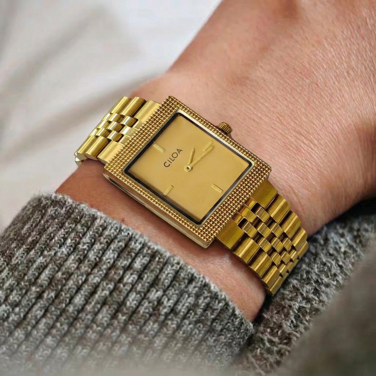 CILOA Light Luxury Square Men' - Luxury Watch Cartier ulasan dan harga