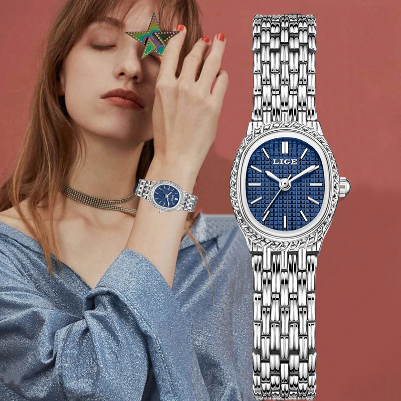LIGE Fashion Luxury Quartz Wom - Luxury Watch Dial ulasan dan harga