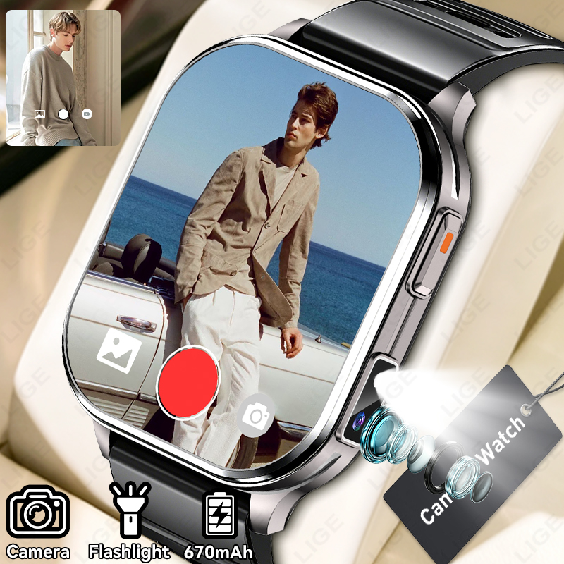 LIGE Camera Smart Watch Men Wo - Luxury Watch Photo ulasan dan harga