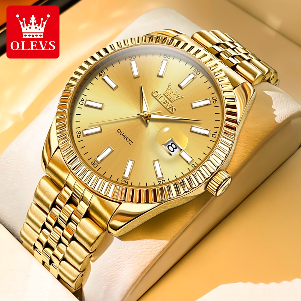OLEVS 5593 Original Quatz Watc - Luxury Watch Hd ulasan dan harga