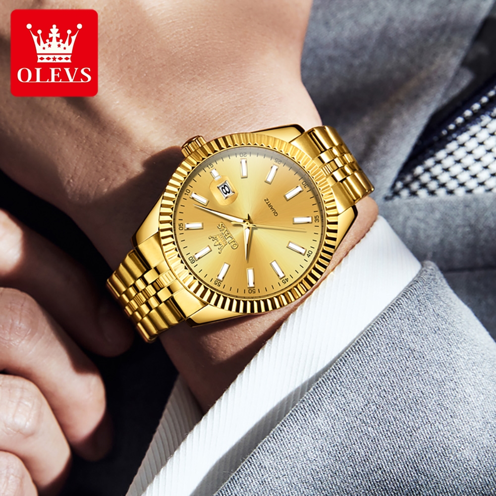 OLEVS 5593 Original Quatz Watc - Luxury Watch Hd ulasan dan harga