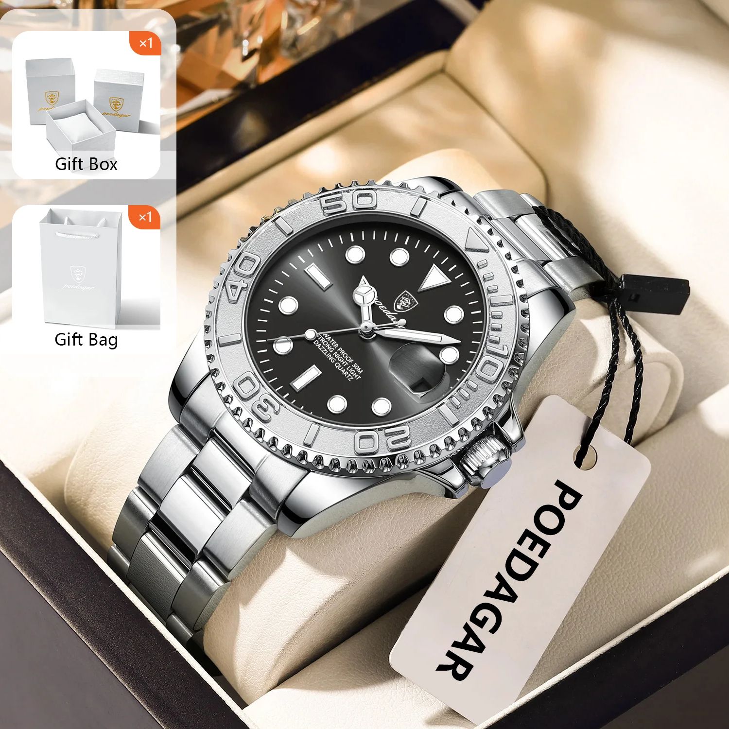 POEDAGAR Trendy Sport Man Watc - Luxury Watch Business ulasan dan harga