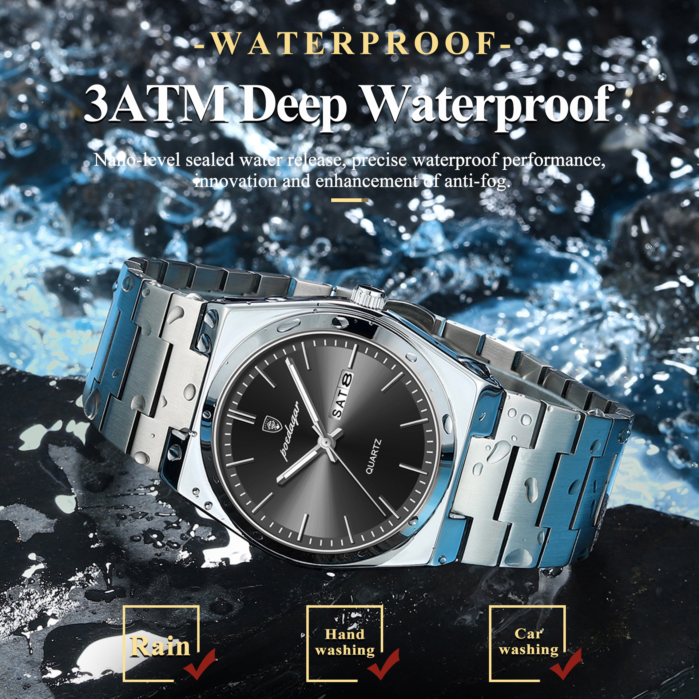 POEDAGAR Luxury Men's Quartz W - Luxury Watch Cartier ulasan dan harga