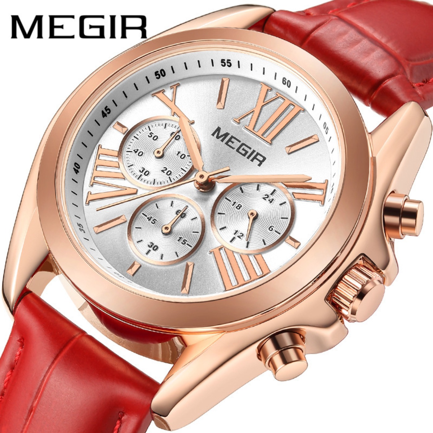 MEGIR New Luxury Leather Watch - Luxury Watch Ladies ulasan dan harga