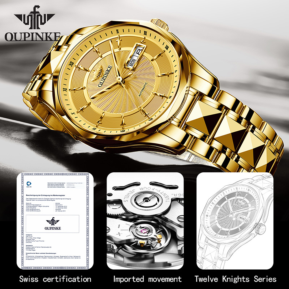 OUPINKE 3172 Men Watch Origina - Luxury Watch Hd ulasan dan harga