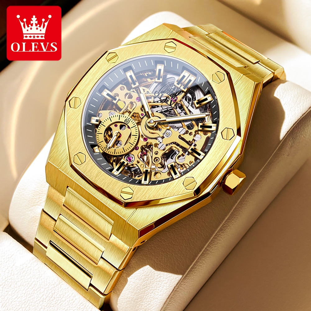 OLEVS 6669 Fully Hollow Men's  - Luxury Watch Business ulasan dan harga