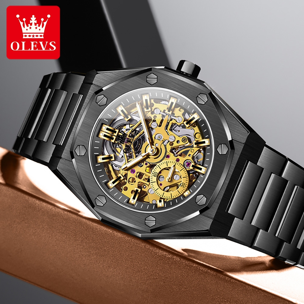 OLEVS 6669 Fully Hollow Men's  - Luxury Watch Business ulasan dan harga