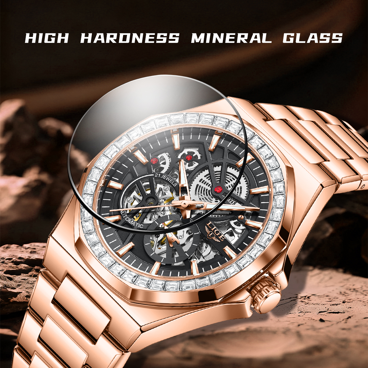 LIGE Original Design Mechanica - Luxury Watch Business ulasan dan harga