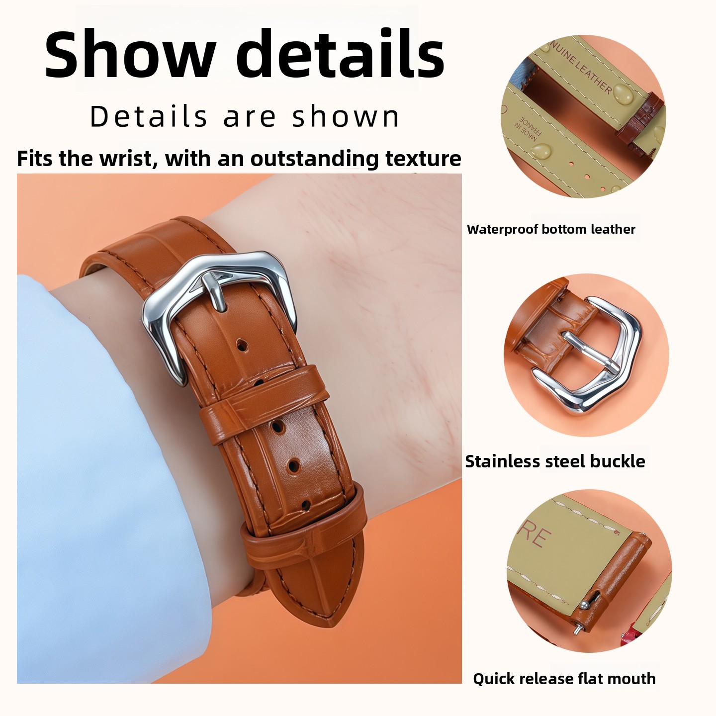 Genuine Leather Strap Replacem - Luxury Watch Cartier ulasan dan harga