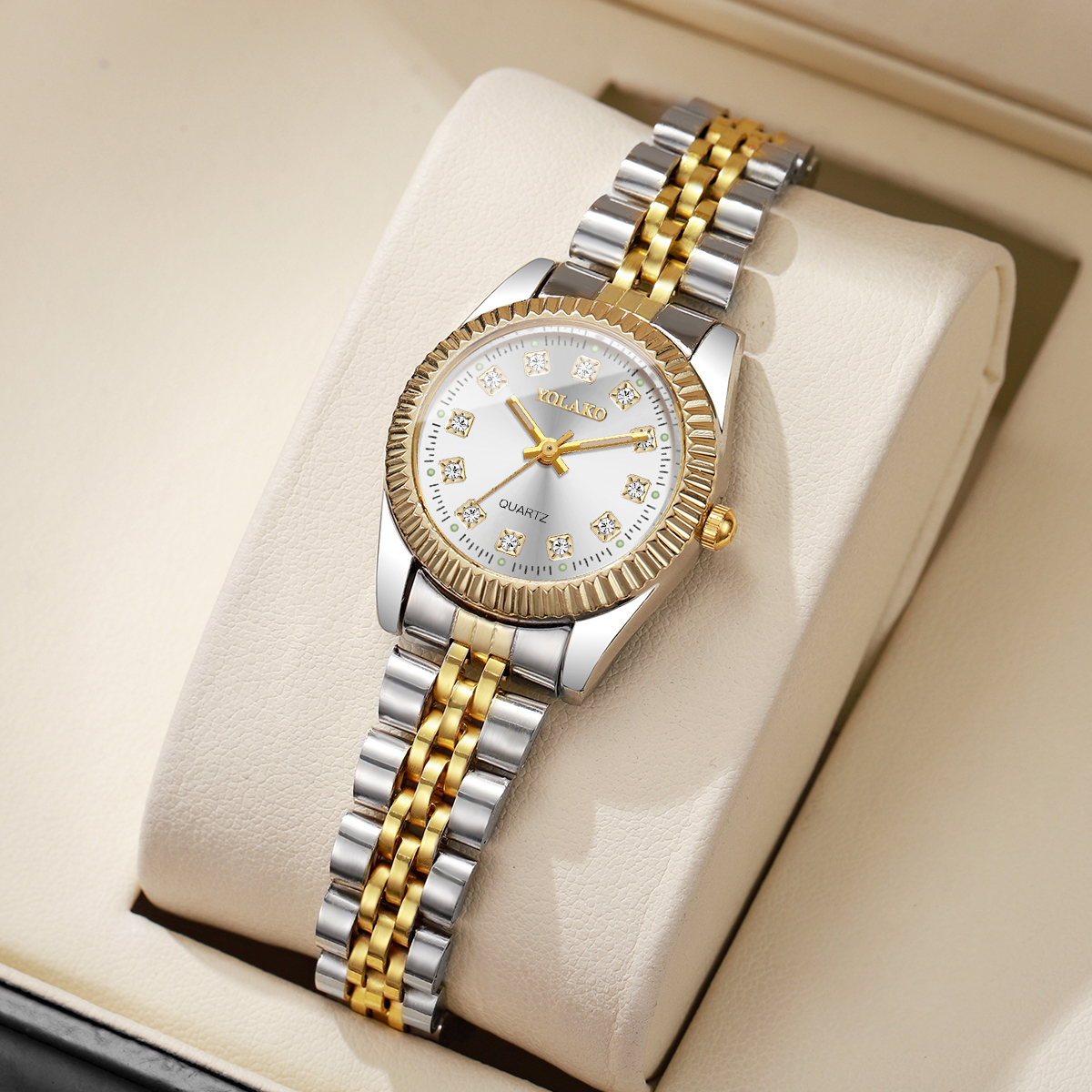 Fashion Rhinestone Women Quart - Luxury Watch Safe ulasan dan harga
