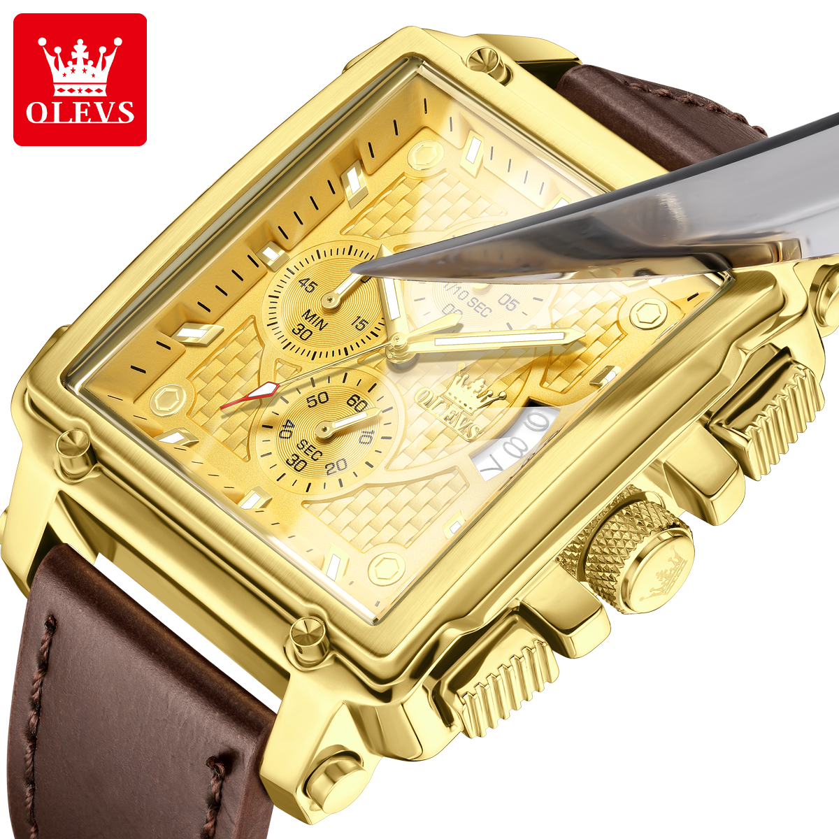 OLEVS brand mens watches water - Luxury Watch Dial ulasan dan harga
