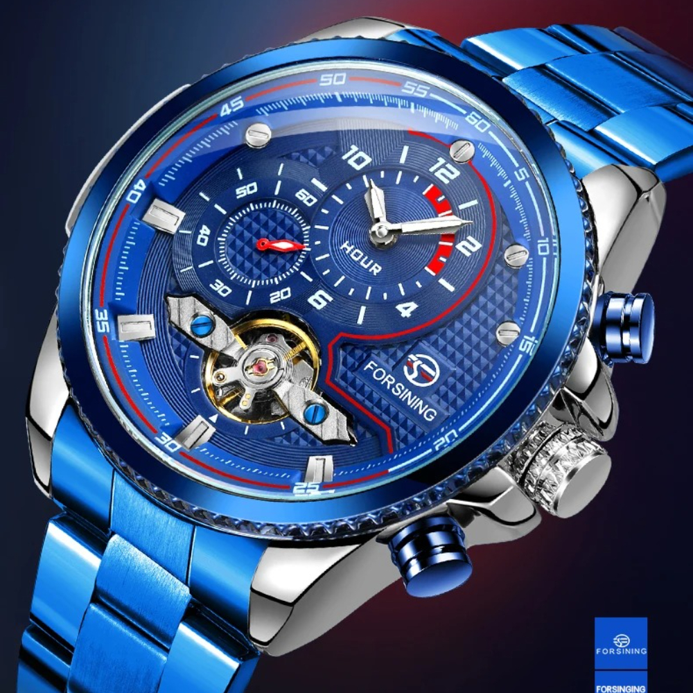 Luxury Brand Blue Male Mechani - Luxury Watch Nice ulasan dan harga