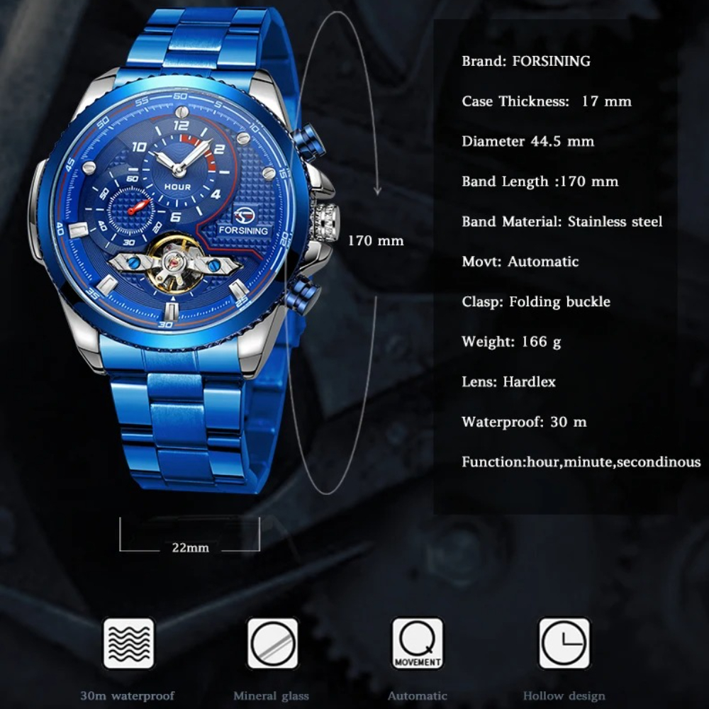 Luxury Brand Blue Male Mechani - Luxury Watch Nice ulasan dan harga