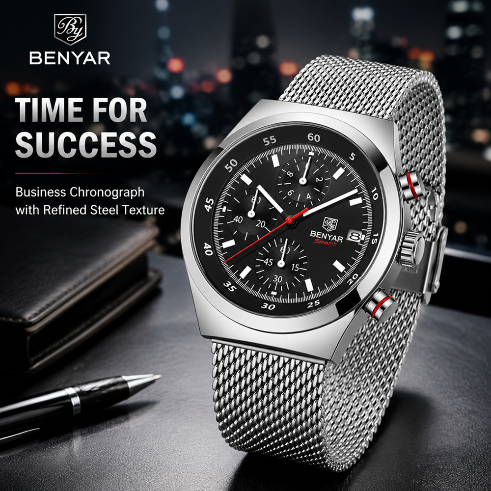 BENYAR Top Luxury Brand Men's  - Luxury Watch Business ulasan dan harga