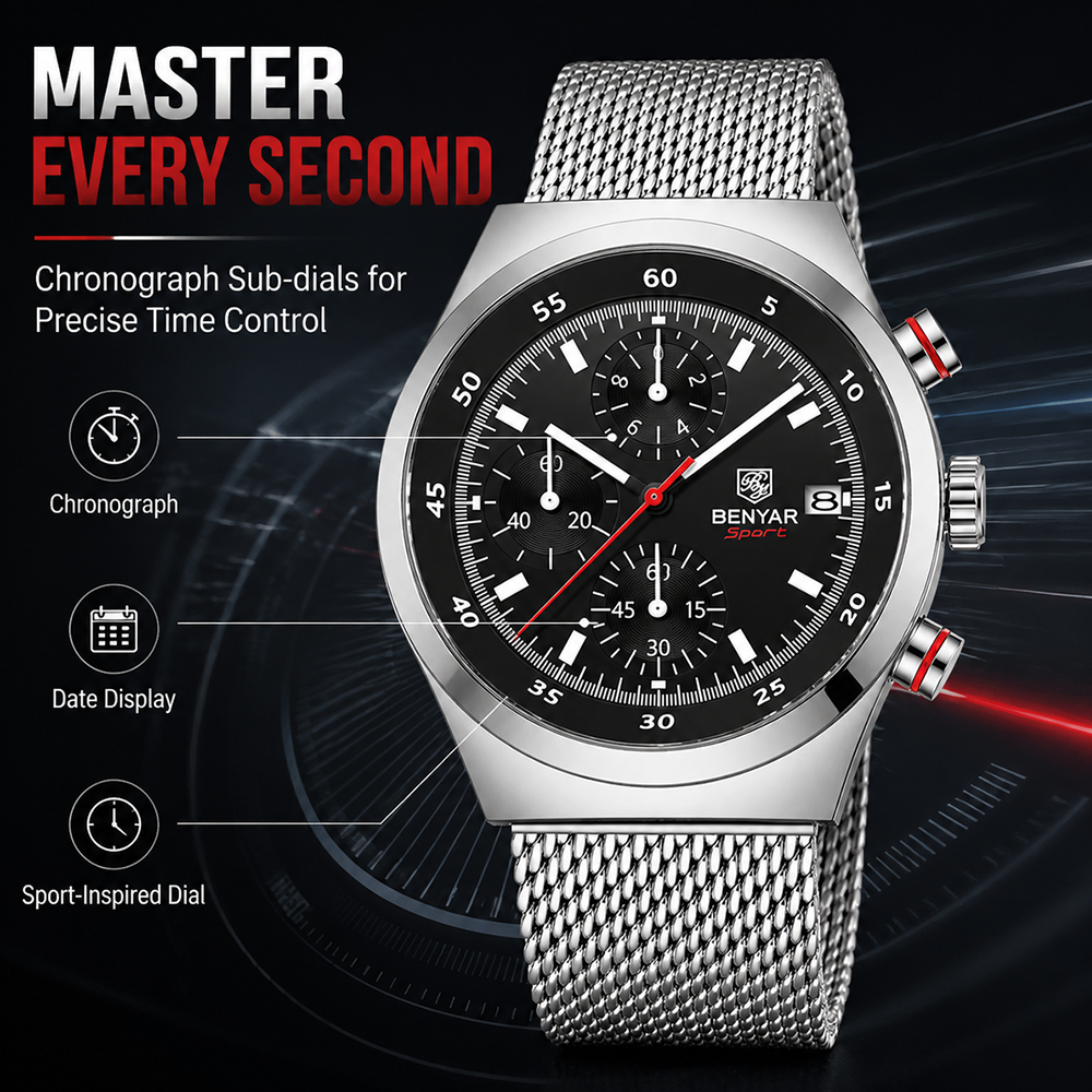 BENYAR Top Luxury Brand Men's  - Luxury Watch Business ulasan dan harga